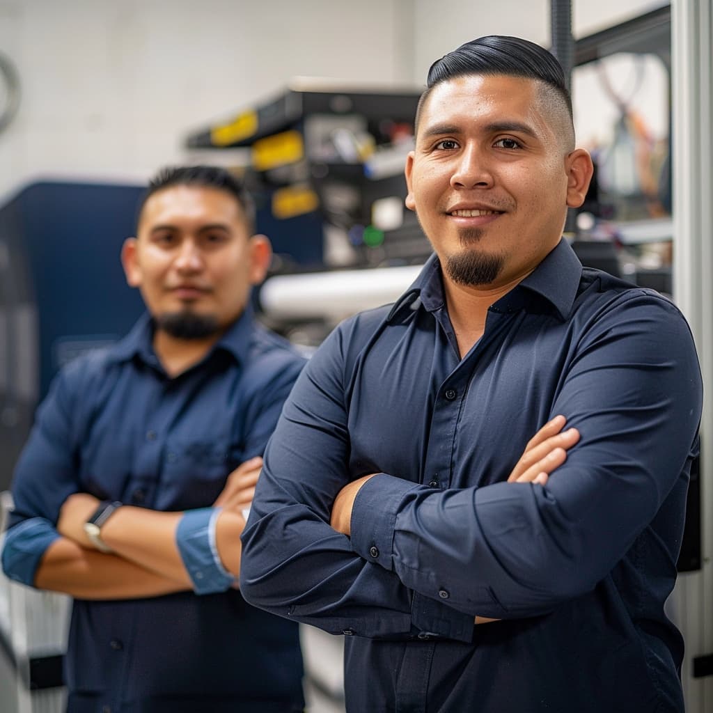 Trabajadores de Punto Clave sonriendo e inspirando seguridad